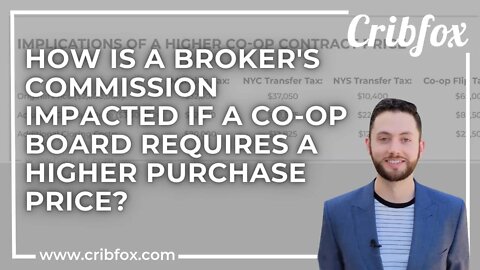 How Is a Broker's Commission Impacted if a Co-op Board Requires a Higher Purchase Price?