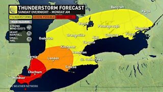 Potent storm energy tracking into southern Ontario, considerable lightning potential