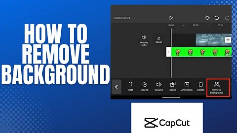 How to remove background in capcut?