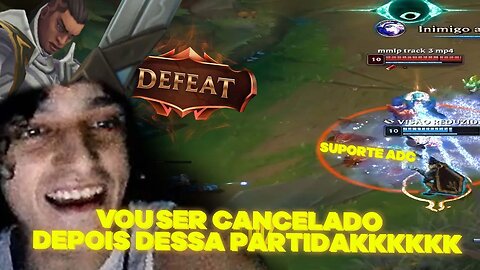 Da pra ser CANCELADO em 48 PAÍSES depois dessa partida KKKKKKKKKKKKKK #lol #leagueoflegends