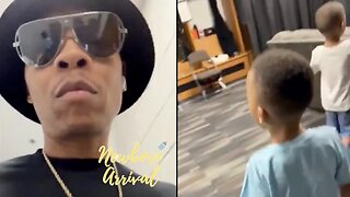New Edition's Ron Devoe Takes The Twins Backstage Before Daddy's Florida Concert! 🎤