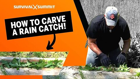 How To Carve A RAIN CATCH Trough!