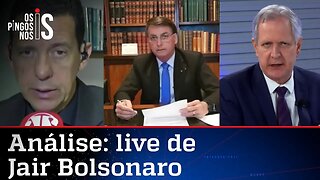 Comentaristas analisam live de Bolsonaro de 06/08/20