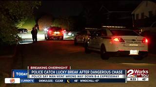Driver arrested after wrong way chase down Broken Arrow Expressway