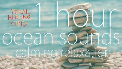 1 Hour Calming Ocean Sounds for Sleep, Study, & Relaxation | No Music, Just Nature