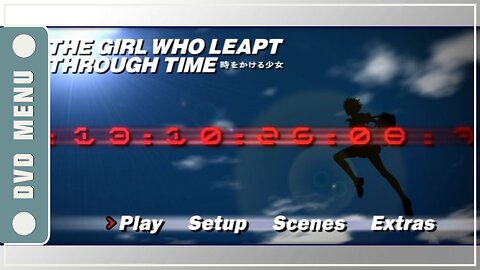 The Girl Who Leapt Through Time - DVD Menu