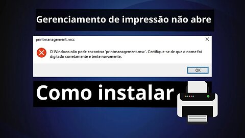 Como instalar o Gerenciamento de impressão no Windows 10