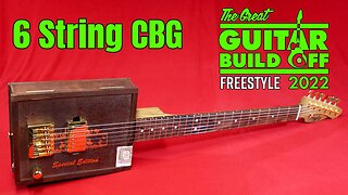 6 String Electric Cigar Box Guitar Full Build | 2022 GGBO Freestyle Build