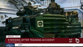 8 missing after training accident