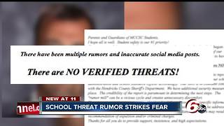 No verified threats of school shooting in Hendricks County School District
