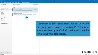 How to Delete Email Messages in Outlook 2019 FelizHosting