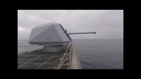 Littoral Combat Ship Live Fire with 57MM Naval Gun System