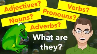 Nouns, Verbs, Ajectives, Adverbs, Pronouns - What are they? Learn & understand the English language.