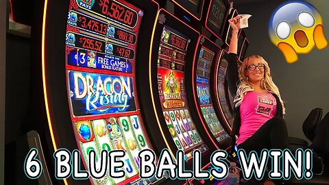 Laycee Steele Makes the Dragon Rise! 🐲6 Blue Balls BIG WIN! 🔵| Slot Ladies