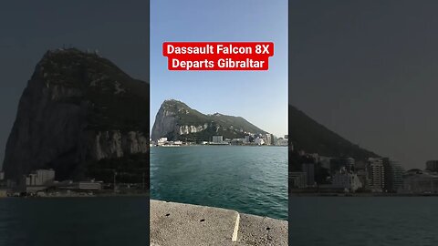 Dassault Falcon Departs Gibraltar #shorts