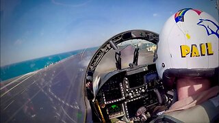 My Charts Went Flying! - US Navy EA-18G Launch off the Bow and Clearing Turn - Taste the Jet Fuel…