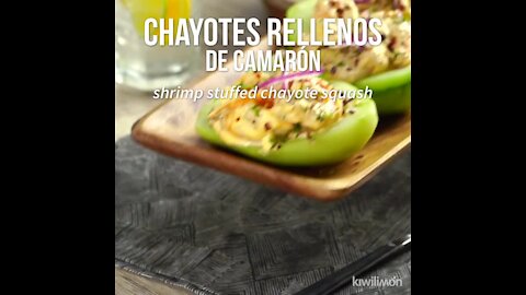 Shrimp Stuffed Chayotes
