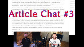 Article Chats #3 - Get Yourself Out There