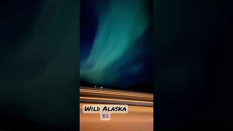 🥶VERY RARE Blue Aurora over Alaska #shorts #nature #trending