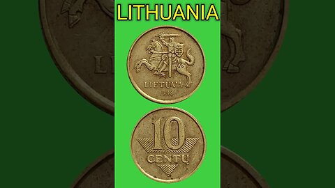 LITHUANIA 10 CENTAS 1998.#shorts @COINNOTESZ #lithuania