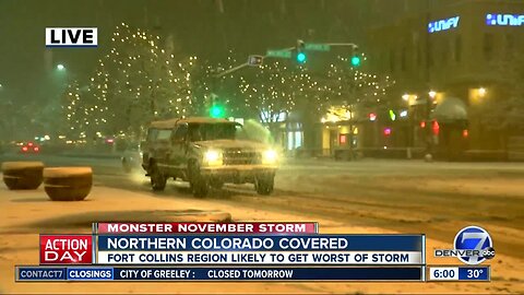 A pre-Thanksgiving snowstorm is now moving through Colorado. Here's what you can expect