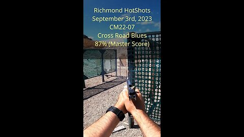 87% on CM22-07 Cross Road Blues - USPSA Classifier - Jim Susoy - Richmond September 3rd 2023