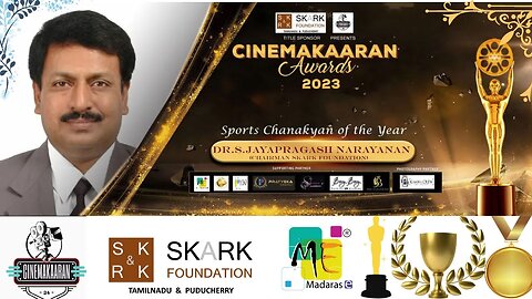 Sports Chanakyan of the year 2023 | Dr S Jayapragash Narayanan | SKARK | Cinemakaaran Awards |Malik|