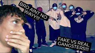 5 Gang Members vs 1 Fake CRAZY REACTION!!