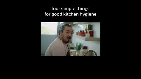 Four simple things for good kitchen hygiene part 1 #shorts