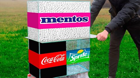 Experiment_ Coca Cola VS Mentos & Sprite VS Mentos