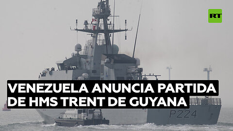 Venezuela anuncia la salida del buque de guerra británico HMS Trent de las costas de Guyana