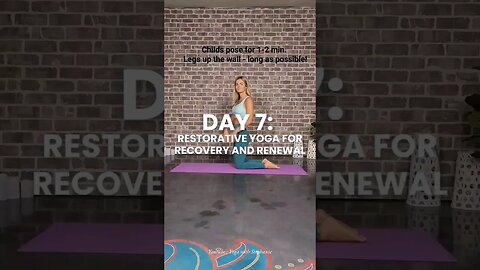 Day 7 Restorative Yoga for Recovery and Renewal #yoga #restorativeyoga #30daysofyoga #motivation