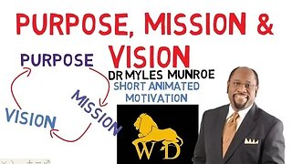 PURPOSE, MISSION and VISION by Dr Myles Munroe (Understand the Difference)