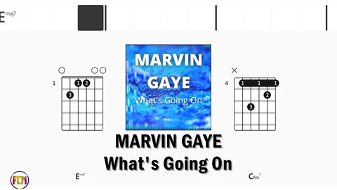 MARVIN GAYE What's Going On - Guitar Chords & Lyrics HD