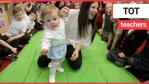 Babies visit primary school pupils and help them learn about empathy