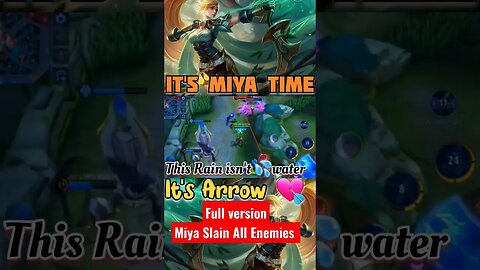 Miya Speed Attack Slain So Fast All Enemies #mobilelegends #razimaruyama #savage #memes #miya