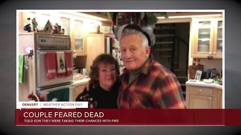 Family members say they believe couple died in Grand Lake home when East Troublesome Fire roared through