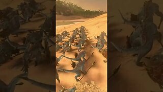 Panning over Tiktaq'to's Last Stand Dino Army