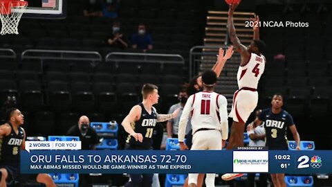 ORU falls to Arkansas