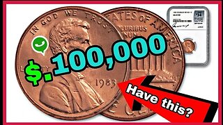 Super rare 1983 pennies worth money recently sold! Valuable pennies to look for!!