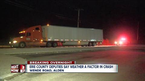 Weather a factor in overnight Alden crash