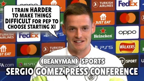 'I train HARDER to make things DIFFICULT for Pep!' | Man City v FC Copenhagen | Sergio Gomez