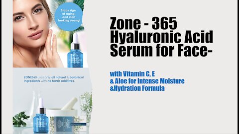 US Zone – 365 Hyaluronic Acid Serum For Men and Women | Natural Hyaluronic Acid