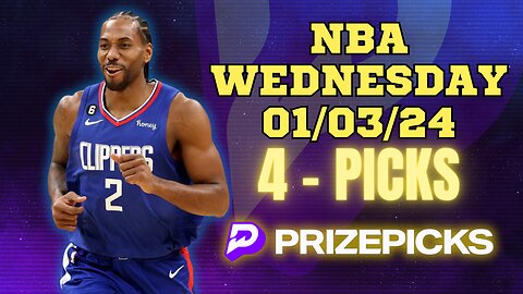 #PRIZEPICKS | BEST PICKS FOR #NBA WEDNESDAY | 01/03/24 | PROP BETS | #BESTBETS | #BASKETBALL | TODAY