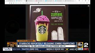 Is Starbucks releasing a Zombie Frappucino?