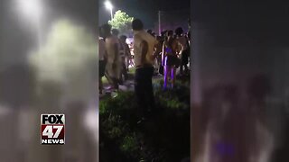 Fight breaks out after fireworks show