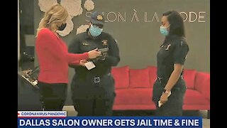 Dallas salon owner gets 7 days in jail for reopening amid Texas shutdown