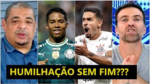 "OLHA ISSO, gente! É o Palmeiras que PODE SALVAR o Corinthians do REBAIXAMENTO! Porque..." DEBATE!