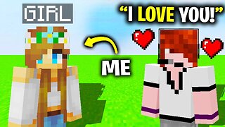 I Pretended To Be A GIRL In Minecraft