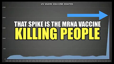 THAT SPIKE IN THE CHART IS THE mRNA VACCINE KILLING PEOPLE!!!